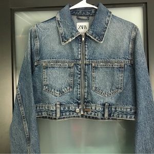 Zara Crop Denim Jacket small